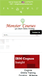 Mobile Screenshot of monstercourses.com