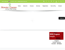 Tablet Screenshot of monstercourses.com